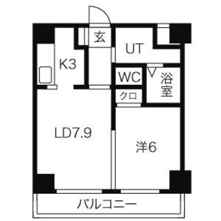 東区役所前駅 徒歩13分 3階の物件間取画像